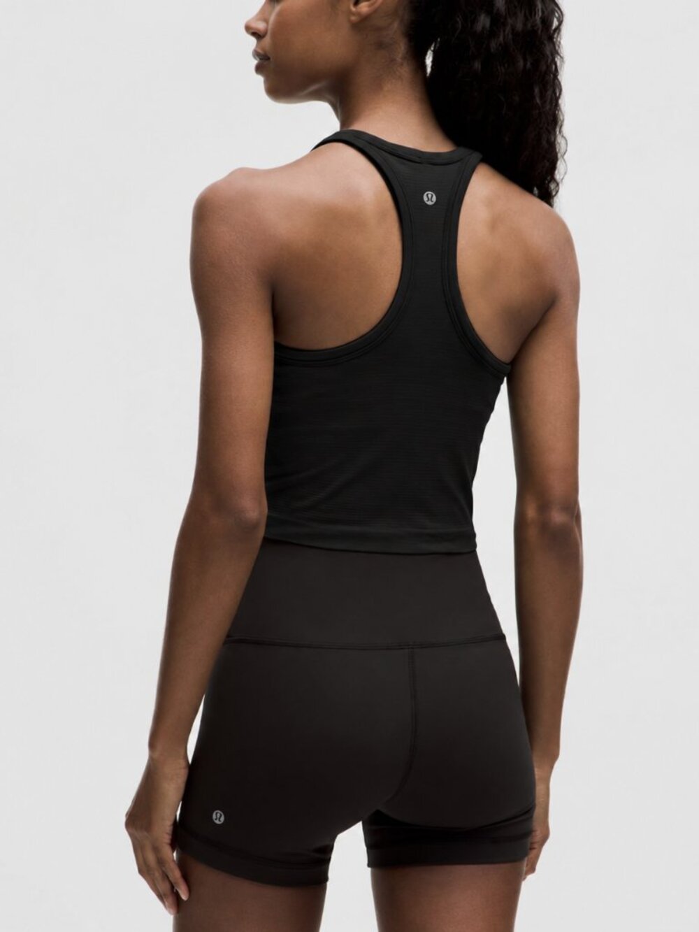 Lululemon Swiftly Tech Cropped Racerback Tank 2.0 Black Size 4 - Picture 2 of 6